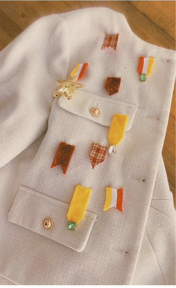 Medaille set handgemaakt.